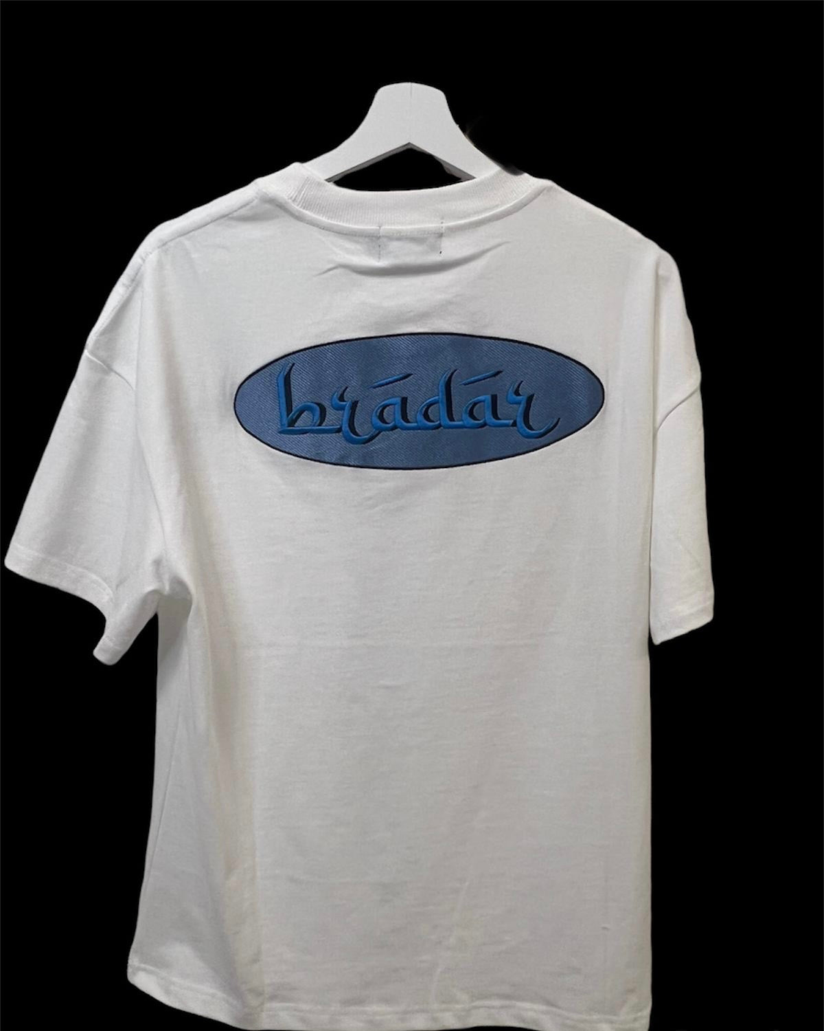 BRADAR LASSO TEE -WHITE/BLUE LIMITED