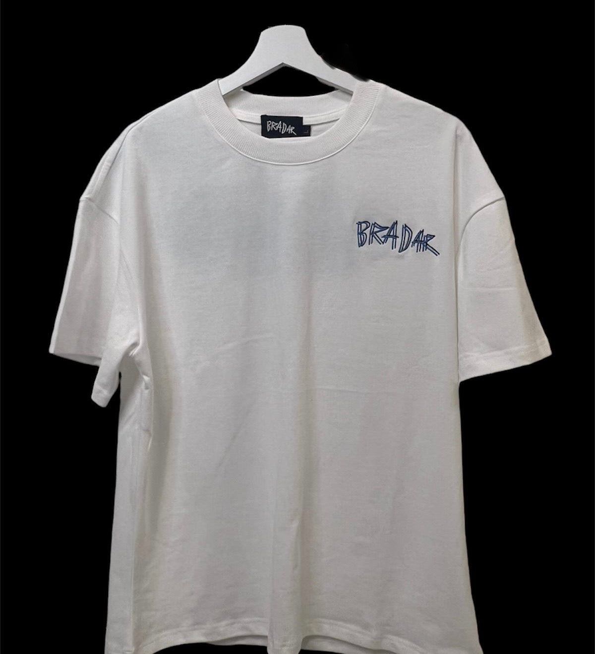 BRADAR LASSO TEE -WHITE/BLUE LIMITED